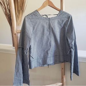 Derek Lam 10 Crosby Gingham Blouse
